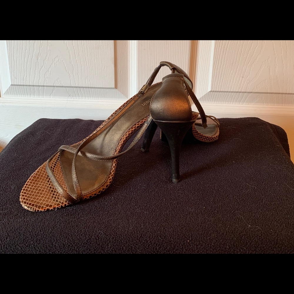 Metallic Copper Colored Sandals - image 1